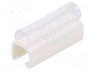 Markers; Marking: empty; 4÷5mm; PVC; white; -30÷60°C; push-in PARTEX