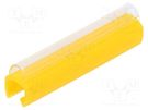 Markers; Marking: empty; 4÷5mm; PVC; yellow; -30÷60°C; push-in PARTEX