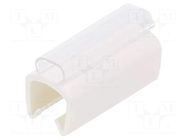 Markers; Marking: empty; 5÷6.2mm; PVC; white; -30÷60°C; push-in PARTEX