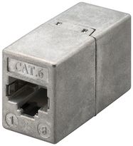 RJ45 Modular Coupler, CAT 6 - 2x RJ45 female (8P8C)