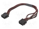 Cable; Micro-Fit 3.0; male-male; PIN: 10; 0.2m; 4A; Insulation: PVC ESPE