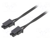 Cable; female; PIN: 2; 0.4m; 4A; Insulation: PVC; Colour: black-red ESPE