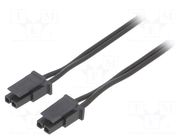 Cable; female; PIN: 2; 0.8m; 4A; Insulation: PVC; Colour: black-red ESPE