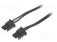 Cable; female; PIN: 2; 0.4m; 4A; Insulation: PVC; Colour: black-red ESPE