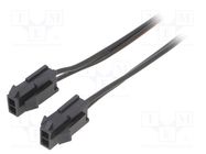 Cable; Micro-Fit 3.0; male-male; PIN: 2; 0.8m; 4A; Insulation: PVC ESPE