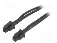 Cable; female-female; PIN: 4; 0.4m; 4A; Insulation: PVC; TLYp ESPE