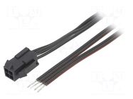 Cable; male,cables; PIN: 4; 0.8m; 4A; Insulation: PVC; TLYp; 0.35mm2 ESPE