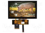 Display: TFT; 5"; 800x480; Illumin: LED; Dim: 120.7x75.8x4.55mm; RGB NEWHAVEN DISPLAY INTERNATIONAL