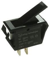 SWITCH, ROCKER, SPDT, 20A, 250V, BLACK