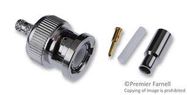 RF/COAXIAL, BNC PLUG, STRAIGHT, 50 OHM, CRIMP