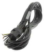 POWER CORD, IEC60320C-13, 2.5M, 10A, BLACK