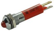 PANEL MOUNT INDICATOR, LED, 8MM, RED, 12V