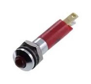 PANEL MOUNT INDICATOR, LED, 8MM, RED, 12V
