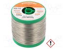Soldering wire; Sn96,3Ag3,7; 0.5mm; 0.5kg; lead free; reel; 221°C STANNOL