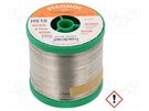 Soldering wire; Sn96,3Ag3,7; 0.7mm; 0.5kg; lead free; reel; 221°C STANNOL