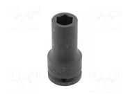 Socket; 6-angles,socket spanner,impact; HEX 21mm; 3/4"; long HÖGERT TECHNIK