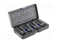Wrench-set; hex key,socket spanner,impact; 1/2"; 8pcs. HÖGERT TECHNIK