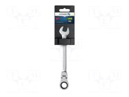 Wrench; combination spanner,with ratchet,with joint; 13mm HÖGERT TECHNIK