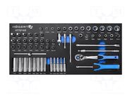 Wrench-set; socket spanner; Mounting: 1/4"; 63pcs. HÖGERT TECHNIK