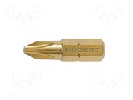 Screwdriver bit; Phillips; PH2; Overall len: 25mm; 5pcs. HÖGERT TECHNIK