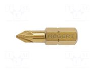 Screwdriver bit; Pozidriv®; PZ1; Overall len: 25mm; 5pcs. HÖGERT TECHNIK