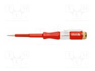 Voltage tester; insulated; slot; 140mm; 100÷500VAC 