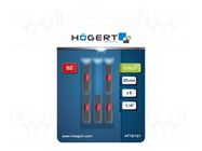 Screwdriver bit; slot; SL 5; Kind: impact; Overall len: 25mm; 5pcs. HÖGERT TECHNIK