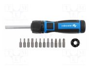 Kit: screwdriver; Kit: screwdriver bits,screwdriving grip HÖGERT TECHNIK