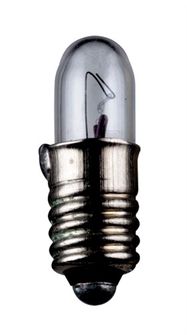 Tubular Lamp, 0.3 W, 0.3 W, transparent - base E5,5, 6 V (DC), 50 mA