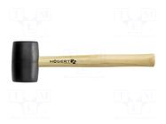 Hammer; 900g; round; wood (ash); with a soft-face HÖGERT TECHNIK