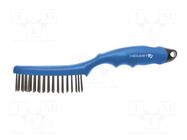 Brush; wire; stainless steel; plastic; 250mm; Number of rows: 4 HÖGERT TECHNIK