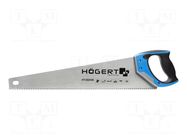 Saw; manual; wood; 7teeth/inch; 500mm HÖGERT TECHNIK