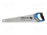 Saw; manual; wood; 7teeth/inch; 500mm HÖGERT TECHNIK