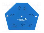 Try square; Kind: welding; magnetic; 34kg; hexagonal HÖGERT TECHNIK