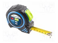 Measuring tape; L: 8m; Width: 25mm; Class: II HÖGERT TECHNIK