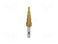 Drill bit; Ø: 4÷12mm; Drill Bit: step,conical,multistep HÖGERT TECHNIK