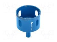 Diamond hole saw; 12mm; ceramics,glaze,drill; Holder: hexagonal HÖGERT TECHNIK
