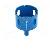 Diamond hole saw; 44mm; ceramics,glaze,drill; Holder: hexagonal HÖGERT TECHNIK