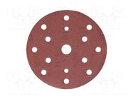 Sanding plate; Granularity: 180; Mounting: bur; with holes; Ø150mm HÖGERT TECHNIK