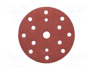 Sanding plate; Granularity: 220; Mounting: bur; with holes; Ø150mm HÖGERT TECHNIK