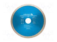 Cutting diamond wheel; Ø: 125mm; Øhole: 22.2mm; Disc thick: 1.6mm HÖGERT TECHNIK