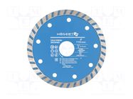 Cutting diamond wheel; Ø: 115mm; Øhole: 22.23mm; Disc thick: 2.2mm HÖGERT TECHNIK
