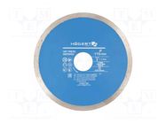 Cutting diamond wheel; Ø: 115mm; Øhole: 22.23mm; Disc thick: 1.1mm HÖGERT TECHNIK