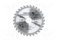 Circular saw; Ø: 160mm; W: 1.4mm; Teeth: 18; wood,chipboard; 30mm HÖGERT TECHNIK