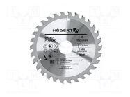 Circular saw; Ø: 165mm; Øhole: 30mm; W: 1.4mm; Teeth: 30 HÖGERT TECHNIK