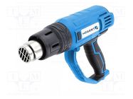 Electric hot shrink gun; 2kW; 300l/min,500l/min; Plug: EU; 230VAC HÖGERT TECHNIK