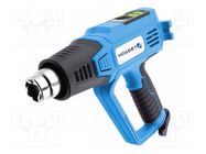 Electric hot shrink gun; 2kW; 250l/min,550l/min; Plug: EU; 230VAC HÖGERT TECHNIK