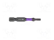 Screwdriver bit; hex key; HEX 5mm; Kind: impact; Overall len: 50mm HÖGERT TECHNIK
