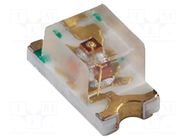 LED; green; SMD; 0603; 3.6mcd; 1.9÷2.3VDC; 1.6x0.8mm; 130°; 2mA; 78mW BIVAR