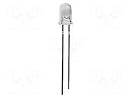 LED; UV; 15°; 10÷20mA; P: 20mW; λd: 387.5÷392.5nm; 2.9÷3.5VDC; THT BIVAR